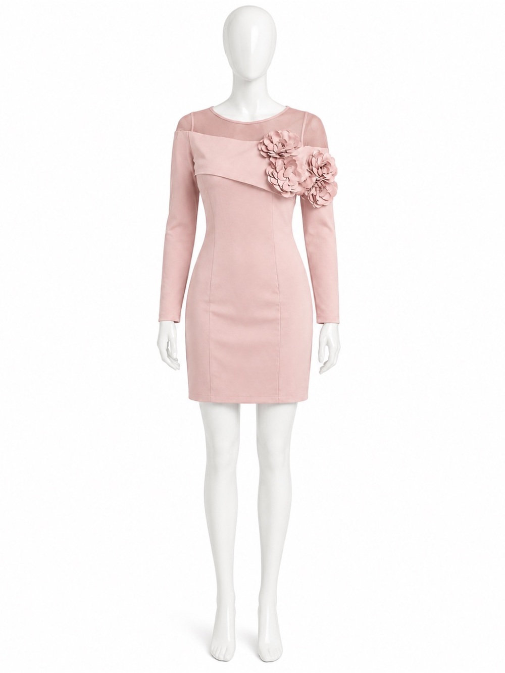 Dusty Rose Pink Mini Dress